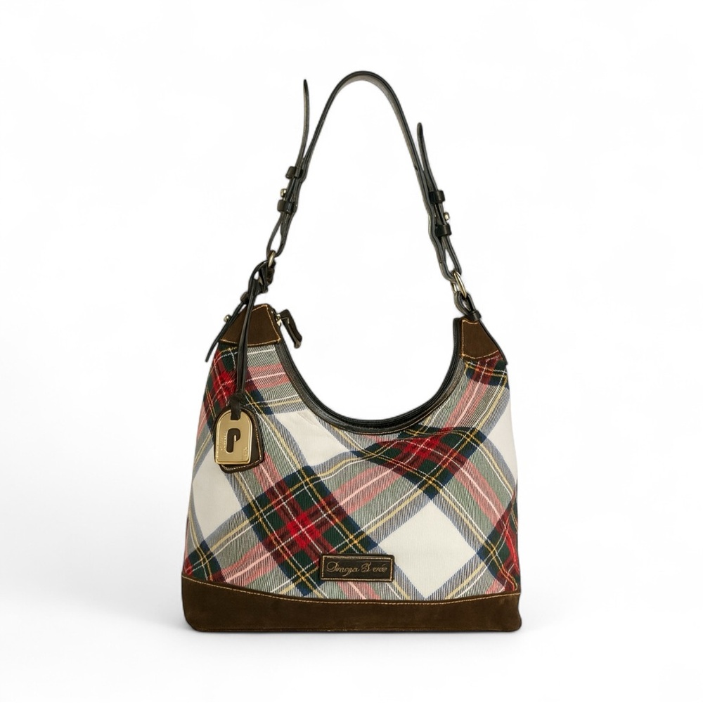 Dooney & Bourke Tartan Plaid Christmas Holiday Multicolor Plaid Shoulder Bag